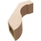Ekena Millwork 5-inch W x 14-inch D x 14-inch H Del Monte Rough Cedar Woodgrain TimberThane Knee Brace, Primed BRCUR05X14X14DELRCPR - alternate 3